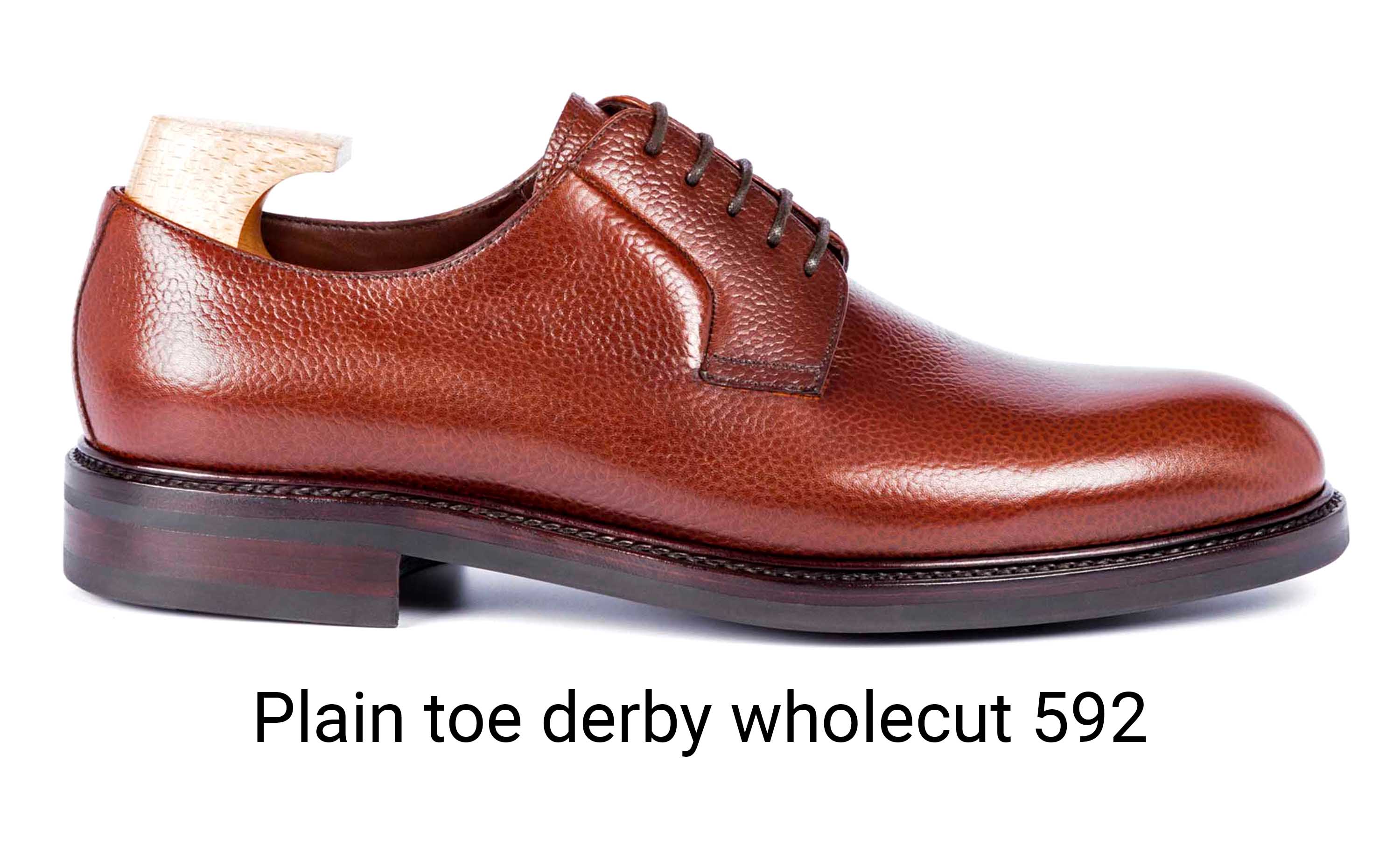 TLB Mallorca plain toe derby wholecut 592